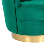 Noah Green Velver Swivel Accent Chair