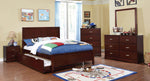 Prismo Cherry Wood Full Bed with Trundle