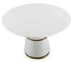 Rosa White Wood Round Dining Table