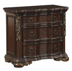 Royal Highlands Cherry Wood 3-Drawer Nightstand