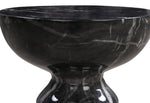 Rue Black Marble Finish Concrete Side Table