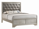 Salford 5-Pc Charcoal Grey/Metallic Sterling Queen Bedroom Set