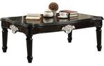 Ernestine Black Wood Rectangular Coffee Table