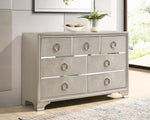 Salford Metallic Sterling Wood 7-Drawer Dresser