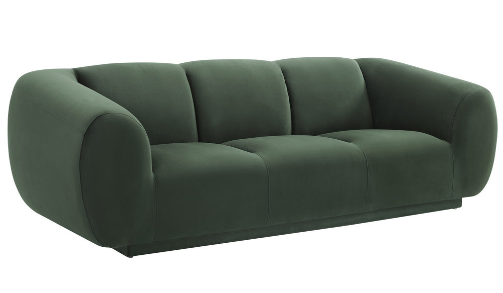 Emmet Forest Green Velvet Sofa (Oversized)