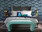 Sassy Grey Velvet Queen Platform Bed