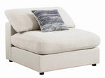 Serene 4-Pc Beige Linen Blend Modular Sectional Sofa