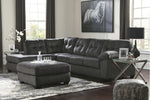 Accrington 2-Pc Granite Fabric LAF Sectional Sofa with Sleeper