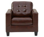 Altonbury Walnut Leather Chair