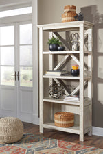 Carynhurst Whitewash Wood Large Bookcase