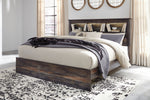 Drystan Multi Wood King Bookcase Bed