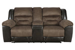 Earhart Chestnut Manual Recliner Loveseat