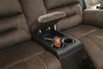 Earhart Chestnut Manual Recliner Loveseat