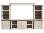 Havalance Two-Tone Wood Entertainment Center