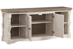 Havalance Two-Tone Wood Entertainment Center