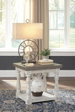 Havalance Two-Tone Wood End Table