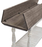 Havalance Two-Tone Wood Flip-Top Sofa Table