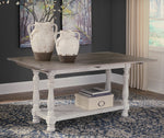 Havalance Two-Tone Wood Flip-Top Sofa Table