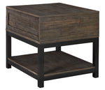 Johurst Grayish Brown Wood End Table