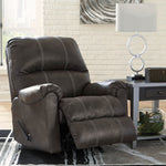 Kincord Midnight Faux Leather Manual Rocker Recliner