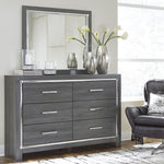 Lodanna Gray Wood Dresser Mirror