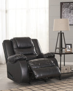 Vacherie Black Manual Rocker Recliner