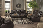 Vacherie Chocolate Manual Recliner Loveseat