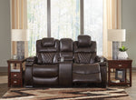 Warnerton Chocolate Power Recliner Loveseat