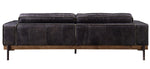 Silchester Antique Ebony Top Grain Leather 2-Seat Sofa (Oversized)