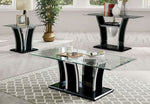 Staten Glossy Black Wood End Table