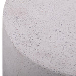 Terrazzo Light Speckled Concrete Side Table