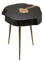 Timber Black Wood/Metal Side Table