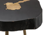 Timber Black Wood/Metal Side Table