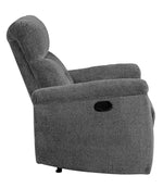 Treyton Gray Chenille Manual Recliner