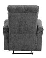 Treyton Gray Chenille Manual Recliner