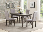 University Gray Mindy Veneer Dining Table