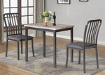 Urbana 4 Gray Metal/Fabric Side Chairs