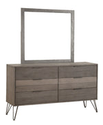 Urbanite 3-Tone Gray Wood 6-Drawer Dresser