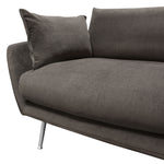 Vantage 2-Pc Iron Grey Fabric RAF Sectional Sofa