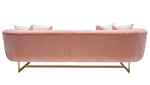 Venus Blush Pink Velvet Tufted Sofa (Oversized)