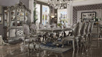 Versailles 2 Silver PU Leather/Antique Platinum Arm Chairs