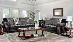 Whitland Gray Chenille Loveseat