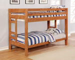 Wrangle Hill Amber Wash Wood Twin/Twin Bunk Bed