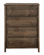 Wrangle Hill Gunsmoke Wood 4-Drawer Chest