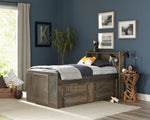 Wrangle Hill Gunsmoke Wood Twin Captain's Bed