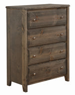 Wrangle Hill Gunsmoke Wood 4-Drawer Chest