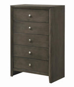 Serenity Mod Grey Wood 5-Drawer Chest