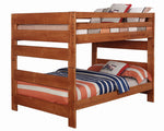 Wrangle Hill Amber Wash Wood Full/Full Bunk Bed