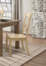 Janina 2 Buttermilk Wood Side Chairs