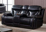 Viola Dark Brown Manual Recliner Loveseat